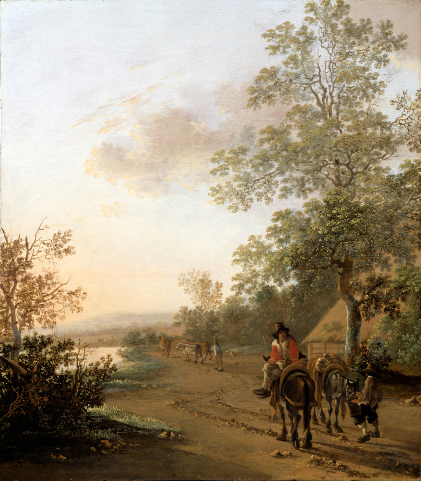 road by the edge of a lake 